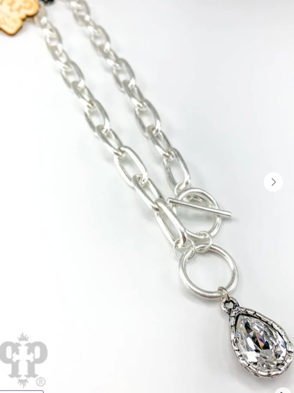 Pear-A-Dice Necklace in Silver